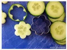 Best Kid Food Ideas for a Playdate - Mom Generations | Audrey McClelland | Stylish Life for Moms Cucumber Flowers, Cucumber Flower, Shower Food, Mad Hatter Tea, High Tea, Creative Food, Royal Icing