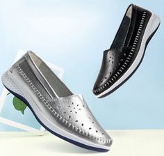 Silver Casual Slip-on Loafers, Casual Silver Loafers For Spring, Loafer Shoes Women, Loafers For Women, Cute Shoes, Shoes Online, Loafer Shoes, Loafers Men, Dress Shoes Men