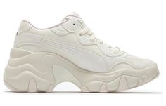 a white sneaker is shown on a white background