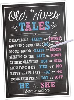 a chalkboard with the words old wivess tales written on it and an image of a