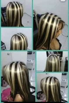 Chunky Blonde Highlights, Hair With Blonde Highlights, Blonde Highlights On Dark Hair, Ombre Blond, Hair Highlights And Lowlights, Dark Hair With Highlights, Brown Hair With Blonde Highlights