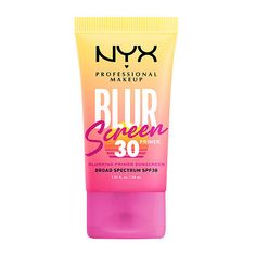 Nyx Bare With Me Blur, Acne Safe Makeup Primer, Nyx Eyeshadow Primer, Nyx Blur Foundation, Blurring Primer, Serum Concealer, Spf Makeup, Resting Beach Face, Matte Makeup