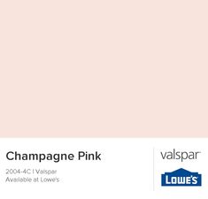 a pink wall with the words champagne pink in front of it and an image of a house