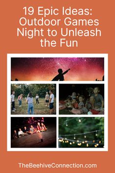 outdoor games night Games Night Ideas, Monthly Family Activities, Family Weekend Activities, Family Activities Preschool, Free Family Activities