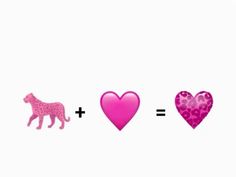 two hearts and a dog are shown in the same image, one has pink glitter on it