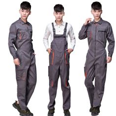 Product Description * Item:Mens Workwear Overalls Suit Coveralls Mechanics Boilersuit Repair Work clothes * Condition: 100% Brand New * Color:gray * Size:Asian S-5XL * Package:1pc jumpsuit (without any accessories ）    Please note: 1.Please allow a little error due to manual measurement. 2.The color maybe a little difference because of the light,screen reflection etc. 3.If you are not sure what size to choose, you can tell us your height and weight, we will recommend the right size for you. Paym Work Overalls Women, Mechanic Overalls, Mechanic Clothes, Mechanic Jumpsuit, Work Overalls, Workwear Overalls, Straps Jumpsuit, Overalls Men, Clothing Factory