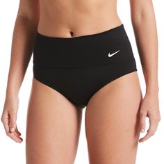 Upgrade your swim basics with these women's Nike high-waisted bikini bottoms. Upgrade your swim basics with these women's Nike high-waisted bikini bottoms. Chlorine resistant fabric blend Fully lined 1 back zipper pocketFIT & SIZING Wide elastic waistband High rise cutFABRIC & CARE Polyester, spandex Machine wash Imported Size: Small. Color: Black. Gender: female. Age Group: adult. Material: Nylon Spandex. Nike High, Nike Swim, High Waisted Swim, High Waist Bottoms, Women Essentials, Swim Suit Bottoms, Swim Bottoms, Black Nikes, Womens Swim