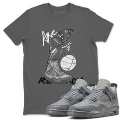 Are You Ready t-shirt design was made to superbly match your kicks. Shop our Drip Gear Zone collection now to find the best sneaker shirts and Jordan outfits. We have a lot of high-quality sneaker match shirts and more. 100% Cotton [Black,White] 90% Cotton / 10% Polyester [Heather Grey] 50% Cotton / 50% Polyester [Safety Green] Hoodie/Sweatshirt - 80% Cotton / 20% Polyester Wet Cement Jordan 4 Outfits, Gray Sublimation Print Top For Streetwear, Sporty Gray T-shirt For Streetwear, Gray T-shirt For Streetwear, Gray Athletic Streetwear Tops, Graphic Print Athletic Tops For Streetwear, Sporty Comfortable T-shirt For Streetwear, Gray Athletic Fit Top For Streetwear, Sporty T-shirt For Streetwear