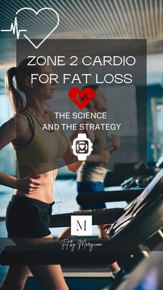 Woman walking on treadmill in a gym, doing light intensity cardio. Zone 2 Cardio for Fat Loss Blog How Much Cardio For Fat Loss, Zone 2 Cardio Workout, Zone 2 Training, Best Cardio For Fat Loss, Fat Loss Cardio, Fatloss Exercise, Heart Rate Training, Cardio Challenge