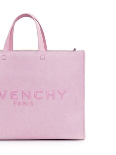 Outside: 100% Cotton, 100% Leather Designer Rectangular Calf Leather Bags, Rectangular Calf Leather Shopping Bag, Chic Calf Leather Shopping Bags, Chic Pink Calf Leather Bag, Givenchy Handbags, Cotton Handbag, Medium Tote Bag, Moncler Women, Medium Bag