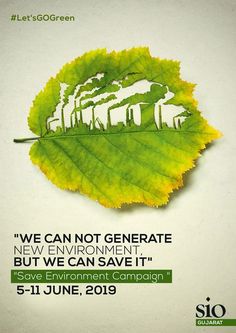 a green leaf with the words we cannot not generale, but we can save it