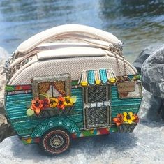 Mary Frances A Little Campy camper RV. Retired bag purse rare htf nwot | eBay Cool Purses, Fun Purses, Unusual Handbags, Funky Purses, Mary Frances Handbags, Novelty Handbags, Pretty Purses, Novelty Purses, Dream Bags