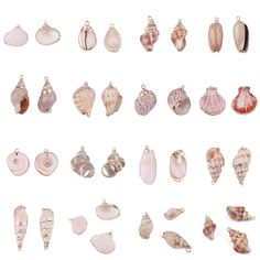 Beautiful Choice of Gold Plated Shell Pendants from Artisan Society! These are natural seashell charms with gold plating and ring for diy jewelry making. Each order comes with 1 pair (2 seashells). Please choose from photos 2-5 for seashell # and sizes, then pick from drop down menu. SHIPPING INFORMATION Free Shipping - 7-35 days ePacket - 7-14 business days (FREE upgrade to ePacket if orders are over 2 items) DHL -- 3-5 business days (FREE upgrade to DHL if orders are over $100 USD) UPS -- 2-3 Shell Beads Jewelry, Cowrie Shell Jewelry, Cowrie Shells, Seashell Jewelry, Beaded Bracelets Diy, Shell Jewelry, Cowrie Shell, Diy Natural Products, Shell Pendant