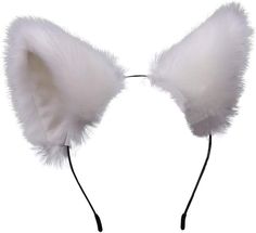 PRICES MAY VARY. Hand Wash Only Ears Cosplay, Cute Cat Ears, Cat Ears Headband, Fox Ears, Ears Headband, Ear Headbands, White Brand, Amazon Gifts, Costume Halloween