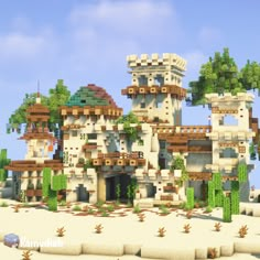 Download this and my other builds on my patreon! ♡ Minecraft Diorite Builds, Dessert Minecraft House, Minecraft Dessert House, Dessert Village Minecraft, Minecraft Vanilla Builds, Vanilla Minecraft Builds, Minecraft Desert Base, Desert Mansion Minecraft, Minecraft Dessert Build