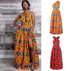 Gender:Women's; What's in the box:Dress; Types:Modern African Outfits,Dress; Holiday:Masquerade; Style:Kitenge,African Print,Boho,Multi-ways Wear; Occasion:Party; Material:Polyester; Age Group:Adults; Characters:Main Actress; Listing Date:06/08/2022; Clothing Length:; Waist: Dashiki Fashion, Afrocentric Fashion, African Prom Dresses, Robes Vintage, African Maxi Dresses, Muslim Outfits, Langer Rock, Kitenge, Modern Dress