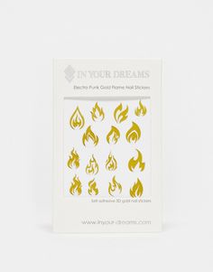 Stocking Fillers by In Your Dreams Nail the at-home mani Flame design Stick-on style Can also be worn on face and body Flame Design, 3d Nail, Brand Me, Dream Nails, Stickers Online, Gold Nails, 3d Nails, Stocking Fillers, Hoodies For Sale