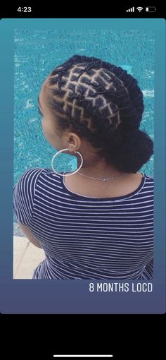 Simple Women Loc Styles, Loc Hairstyles Down, Low Loc Styles For Women, Dread Locks Styles Black Women, Dreads Styles For Women 2023, Cornrow Locs Styles, Basic Loc Retwist Style, Loc Retwist And Style, Dreadlock Hairstyles For Birthday