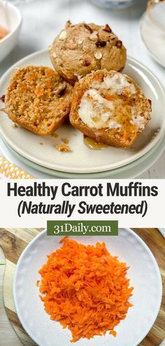 healthy carrot muffins naturally sweetened and ready to eat