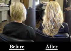 Blonde Balayage Highlights, Blond Balayage, Really Short Hair, Long Hair Extensions, Hair Extentions, Extensions Hair, After Photos