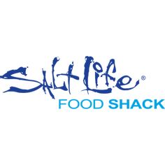 the logo for salt life food shack, which is located in front of a white background