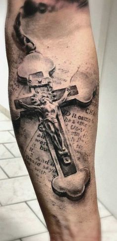 Jesus Tattoo Sleeve, Religous Tattoo, Crucifix Tattoo, Christus Tattoo, Religion Tattoos, Jesus Tattoo Design, Catholic Tattoos, Inner Bicep Tattoo, Christ Tattoo