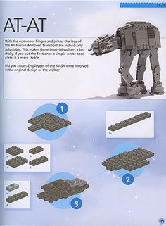 instructions on how to build a lego at - at