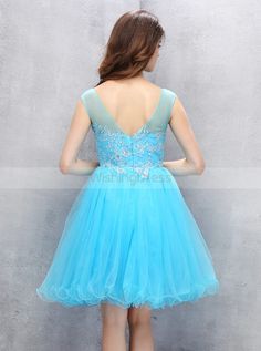 Feature:simple homecoming dresses knee length,modest homecoming dresses freshman,short homecoming dresses freshman. Features a scoop neckline with an intricately beaded bodice and a soft tulle skirt perfect for your event. Pair this look with simple earrings and a dramatic high heel. This blue homecoming dress can be custom made with no extra cost,lace up back or zipper back are all available,. Description1, Color: picture color or other colors, there are 126 colors are available, please contact Knee-length Mini Dress For Homecoming, Knee-length Mini Dress For Homecoming And Prom Season, Knee-length Mini Dress For Homecoming Prom Season, Knee-length Mini Dress For Prom Season, Knee Length Homecoming Dresses, Homecoming Dresses Knee Length, Freshman Homecoming Dresses, Modest Homecoming Dresses, Blue Homecoming Dress