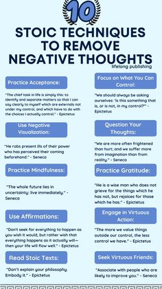 Discover how Stoicism can help you overcome negative thoughts and cultivate a resilient mindset! From accepting what you cannot control to practicing gratitude and mindfulness, these Stoic principles can transform your outlook on life. Start your Stoic journey today! #Stoicism #negativethoughts #mindfulness #gratitude #resilience #philosophy How To Control Mind, How To Control Your Thoughts, How To Control Your Mind, Stoicism Principles, Stoic Principles, Remove Negative Thoughts, Practicing Gratitude, Healing Journaling, Stoicism Quotes