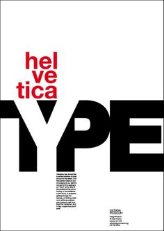 an advertisement for the type brand, with black and white letters on it's side