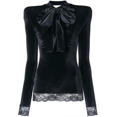 Velvet Bow Top ❤ liked on Polyvore featuring tops, blouses, bow blouses, velvet top, lace detail top, bow collar blouse and pussy bow blouses Bow Neck Blouse, Stretch Velvet Top, Plunge Blouse, Floral Chiffon Blouse, Loose Fit Blouse, Faith Connexion, Bow Top, Printed Tunic Tops