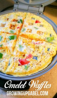 an omelet with many different toppings on it