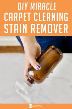 diy carpet cleaner Homemade Carpet Stain Remover, Diy Carpet Stain Remover, Cleaning Carpet Stains, Carpet Stain Remover, Remove Pet Stains, Stain Remover Spray, Time Is Of The Essence, Carpet Stain