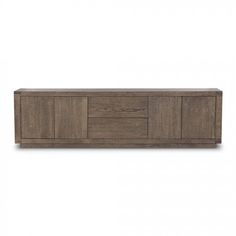 the sideboard is made out of wood and has three doors, two drawers and one door