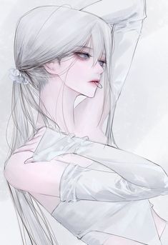 Anime Canvas, Digital Art Anime, Cute Profile Pictures, 영감을 주는 캐릭터, Beautiful Fantasy Art, The Villain, Anime Artwork, White Hair