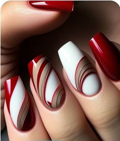 Striping Nail Art, Burgundy Acrylic Nails, Elegant Touch Nails, Acrylic Nail Designs Coffin, Shiny Nails Designs, Nail Vinyls, Manicure Nail Designs, Gel Toe Nails