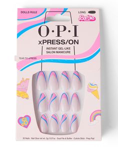 Natural Nail Tips, Barbie Land, Barbie Pink Nails, Nails Opi, City Nails, G Nails, Long Press On Nails, Nail Effects, Hot Pink Nails