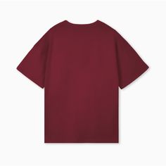 Partch blank Must oversized T-Shirt short sleeves in Burgundy. Crafted from a luxury organic cotton fabric that is soft, breathable and comfortable. This tee is the perfect example of an elevated basic. Features a premium label branded in red, for an impactful yet minimalist branded look. Red Shirt Aesthetic, Red Oversized Shirt, Baggy Shirt Outfit, Dark Red Shirt, Maroon Tshirt, Burgundy T Shirt, Red Shirts, Color Bordo, Baggy Shirt