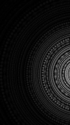 an abstract black and white background with circles