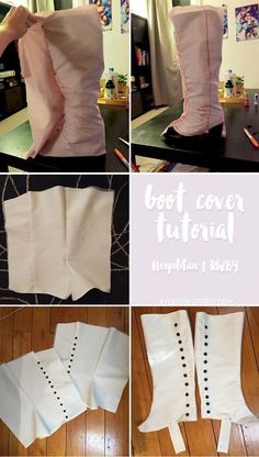 instructions to make boot covers for boots