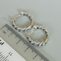 ONE PAIR of Gucci style curb chain link ear hoops. Made of sterling silver. Dimensions: 18 x 4 x 2 mm These earrings are made of 925 hypoallergenic sterling silver Can be packaged in a gift box. I can include a personal message from you if needed You are welcome to contact me at... bhavnakwintra1956@gmail.com For more beautiful pieces from my shop, please browse 👇 TOE RINGS: https://www.etsy.com/your/shops/TheSilverGame/tools/listings/section:27020628,view:table EAR HOOPS: https://www.etsy.com/ Silver Chain Hoop Earrings As Gift, Tarnish Resistant Silver Chain Link Earrings, Trendy Silver Hoop Earrings With Chain Detail, Trendy Silver Hoop Earrings With Chain, Minimalist Metal Hoop Earrings With Chain, Hoops Silver, Gucci Style, Evil Eye Earrings, Gucci Fashion