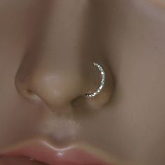 a fake nose with a ring on it