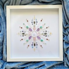 Crystal Wall Art, Chakra Gifts, Crystal Vibes, Diy Artwork, Crystal Crafts, Diy Crystals, Crystal Wall, Crystal Magic