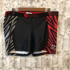 Ethika Women's Subzero Performance Black/Red Size 4xl Underwear Sport Boy Short Very Good Condition See Pictures For Details And Measurements To Reduce Chance Of Returns. Please Note That Some Measurements May Be Different Than Size Tag Due To Washing And Stretching. All Items Come From A Smoke Fee Home. You Will Receive The Exact Item In The Picture. This Item Is In The Condition Stated In Our Listing. We Try Hard To Include As Many High-Quality Pictures As Possible. Any Known Defects Or Featur Black Sweat Shorts, Sports Bra Set, Try Hard, Black Sweats, Sports Boys, Gym Tops, Spandex Shorts, Compression Shorts, Gym Shorts