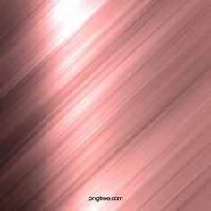 the light is shining down on the metal surface that has been brushed with pink hues