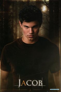 the twilight saga breaking dawn movie poster with robert pattios as edward in his black t - shirt