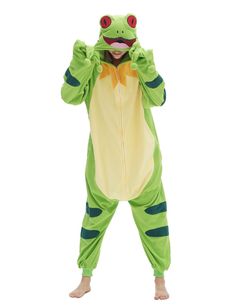 PRICES MAY VARY. 【ANIMAL ONESIE DESIGN】Animal onesie has eyes, mouth and a smiling mouth, giving the onesie a vivid image. Animal bodysuit is mainly green, showing the bright color of the onesie, making you stand out from the crowd. You can put on a pair of shoes (the product does not include shoes), completely shaping the happy animal character. 【SOFT POLAR FLEECE】Cartoon onesie is made of skin-friendly, warm and soft fleece material, the material of this animal bodysuit is like the texture of Novelty Long Sleeve Onesie For Costume Party, Novelty Long Sleeve Costumes For Costume Party, Novelty Long Sleeve Costume For Costume Party, Novelty Long Sleeve Cosplay Costume, Christmas Cosplay Costume With Long Sleeves, Christmas Long Sleeve Cosplay Costume, Long Sleeve Christmas Cosplay Costume, Casual Halloween Costume Sleepwear, Casual Halloween Costume Party Onesie