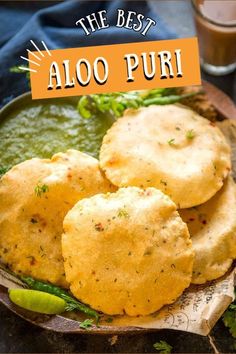 the best aloo puri is served on a plate