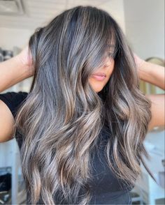 Gray Coverage For Brunettes, Brunette Grey Blending, Blending Gray Hair Brunettes, Hair Necessities, Cool Brown Hair, Gray Blending, Grey Blending, Darker Hair, Grey Hair Transformation