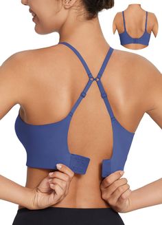 PRICES MAY VARY. BALEAF Sweatleaf Collection - Sports Bra: Ultra Stretch & Comfort, made of 69% nylon 31% spandex smooth fabric for light - support activities. Easy On-and-Off: Our wireless bras have 3 rows of hook-and-eye closure to ensures you can customize your fit, making this comfy bra easy to put on and to take off. Upgraded Padded Bras: Our square neck sports bra features a semi-molded waterdrop cup design, offering excellent breast support without deformation or shifting. The 3D mold ens Workout Everyday, Workout Bra, Wireless Bras, Gym Workout Outfits, Comfy Bra, High Impact Sports Bra, Lounge Lingerie, Padded Sports Bra, Yoga Bra